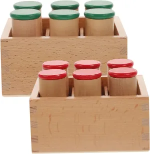 1 Set Reusable Sensory for Montessori Sound Cylinders for Auditory Training Interactive Educational Plaything to Enhance Concentration and Music Interest