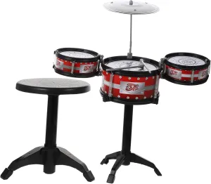 1 Set Set Preschool Drum for Musical Instrument Set with Drums Chair Assorted Color for Enhancing Creativity and Concentration