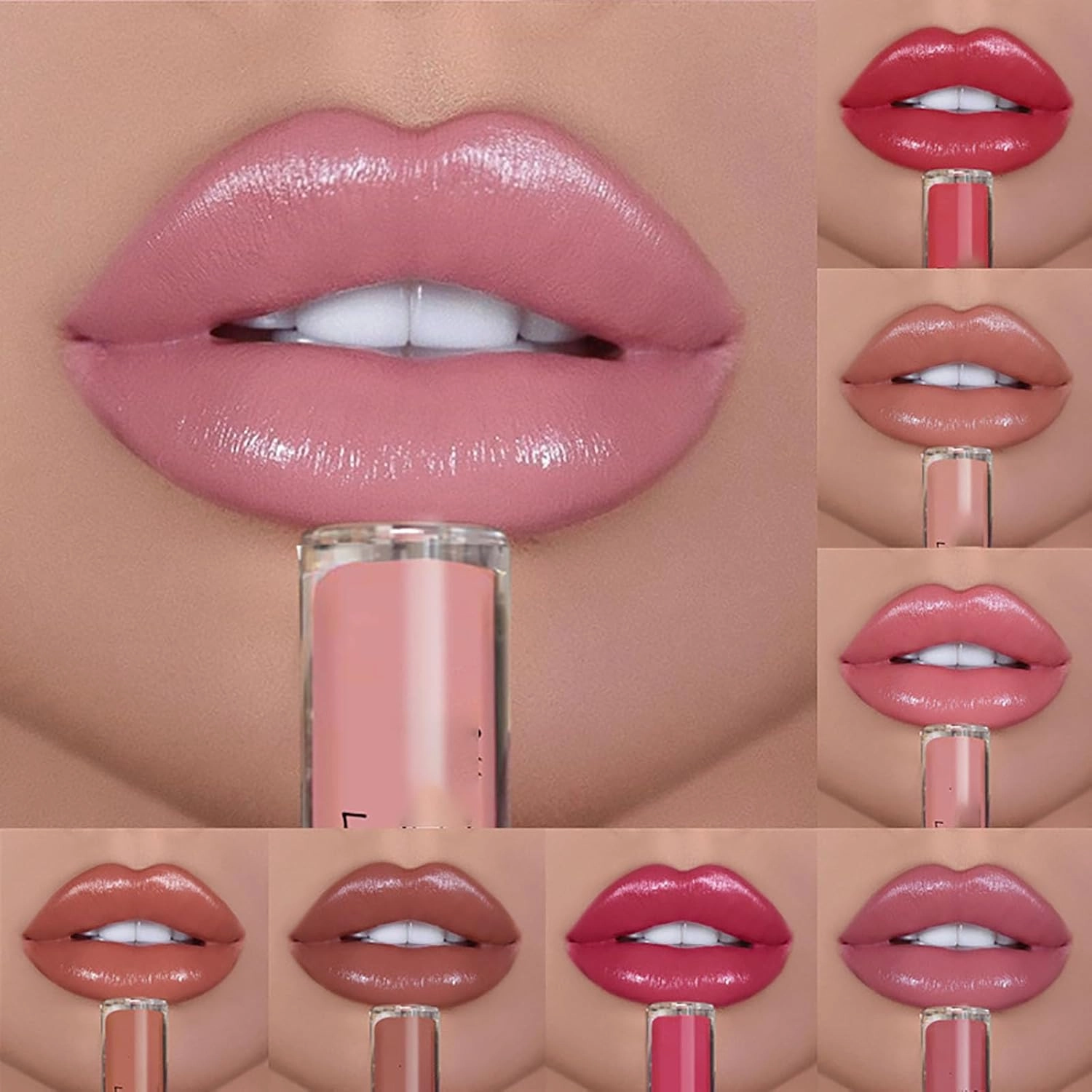 12 Colors Cream Texture Lipstick Waterproof, 12 Color Cream Lip Gloss, Portrayi 12 Colors Cream Texture Lipstick, Non Stick Cup Lipstick, Long-Lasting Moisturizing Lip Lipstick (11, 4ml)