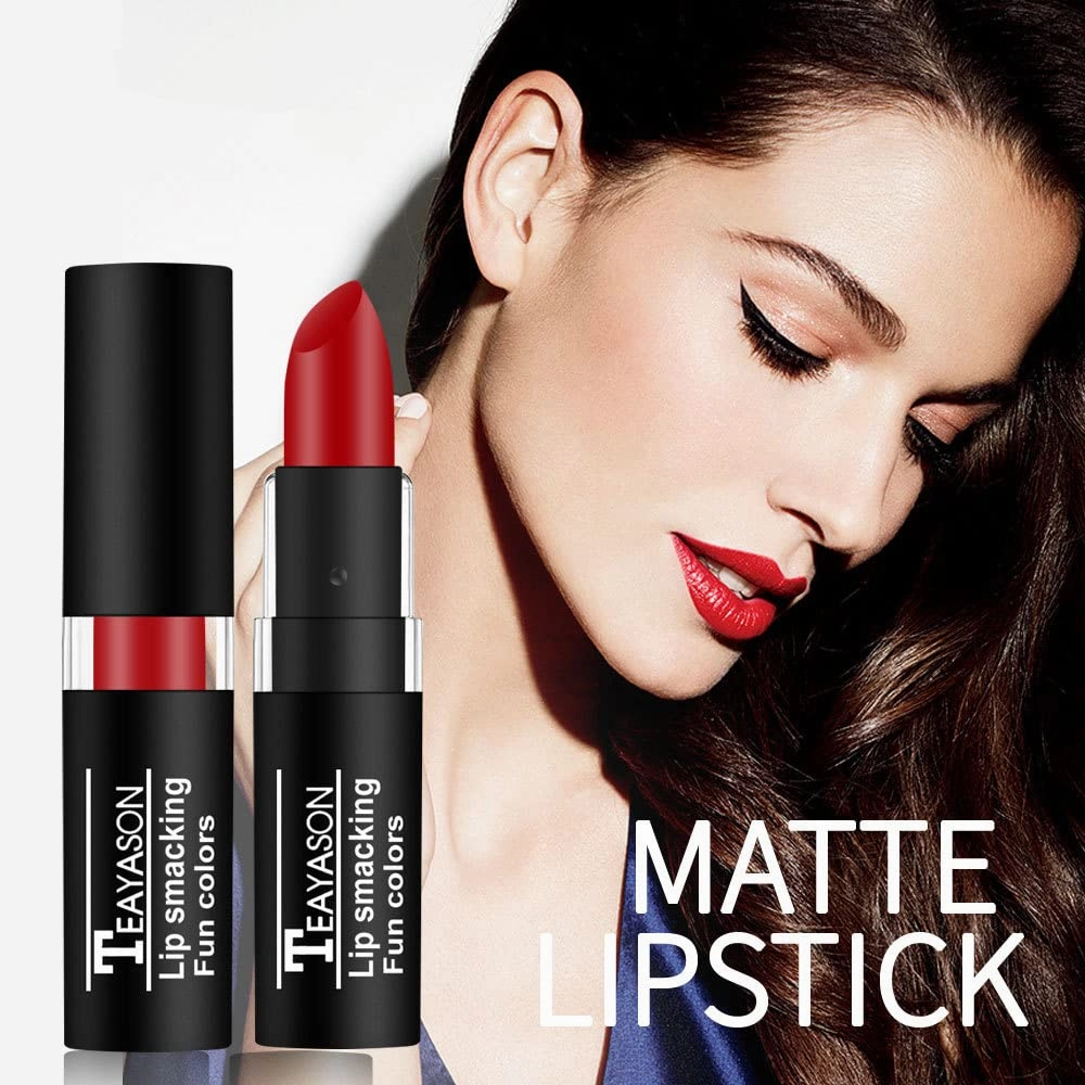 12 Colors Vivid Vampire Matte Lipstick Set - Long Lasting, Waterproof Makeup for Halloween Party, Cosplay, and Camouflage Face Paint