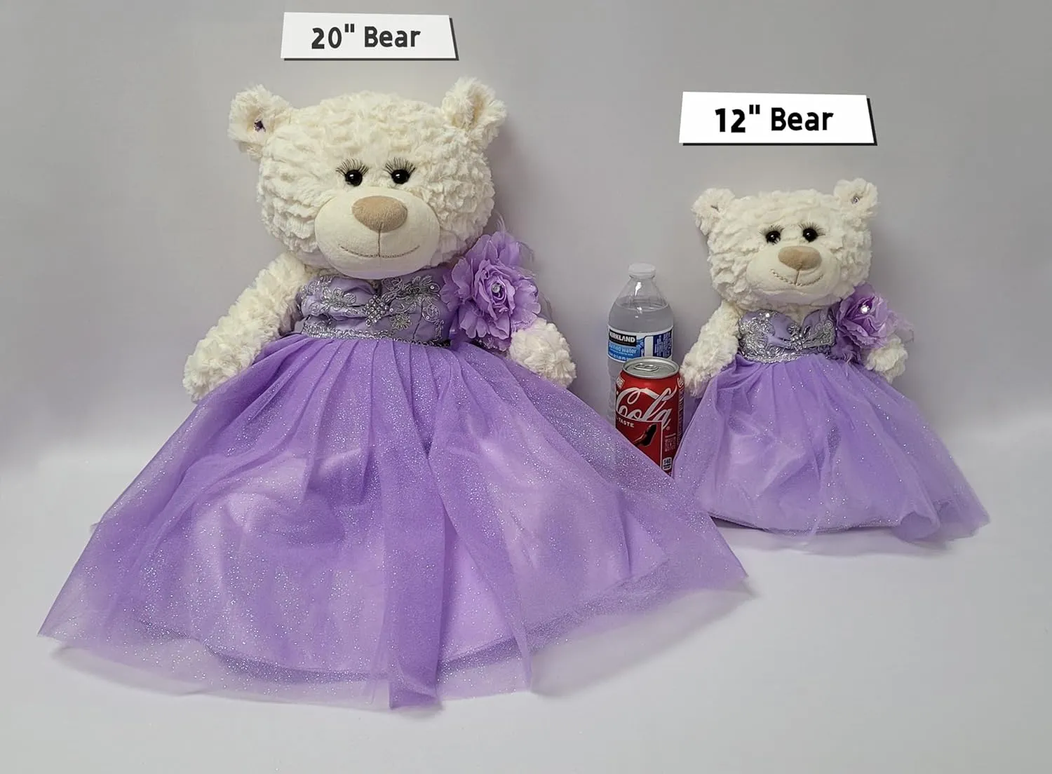 12" Quince Anos Quinceanera Last Doll Teddy Bear with Dress (Centerpiece) ~ ARC09831 (Gray Blue)