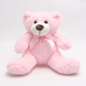 14" Pink Teddy Bear Plush Toy, Soft & Cuddly Teddy Bear Stuffed Animal with Cute Bow, for Girls, Girlfriends, Ideal for Valentine’s Day, Birthday, Christmas