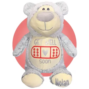 17" Personalized Surgery Stuffed Animal - You Choose the Colors! Gifts for Kids After Surgery - Removable Cover for Easy Washing - Get Well Soon Gifts - Surgery Plushie by Kikilishop