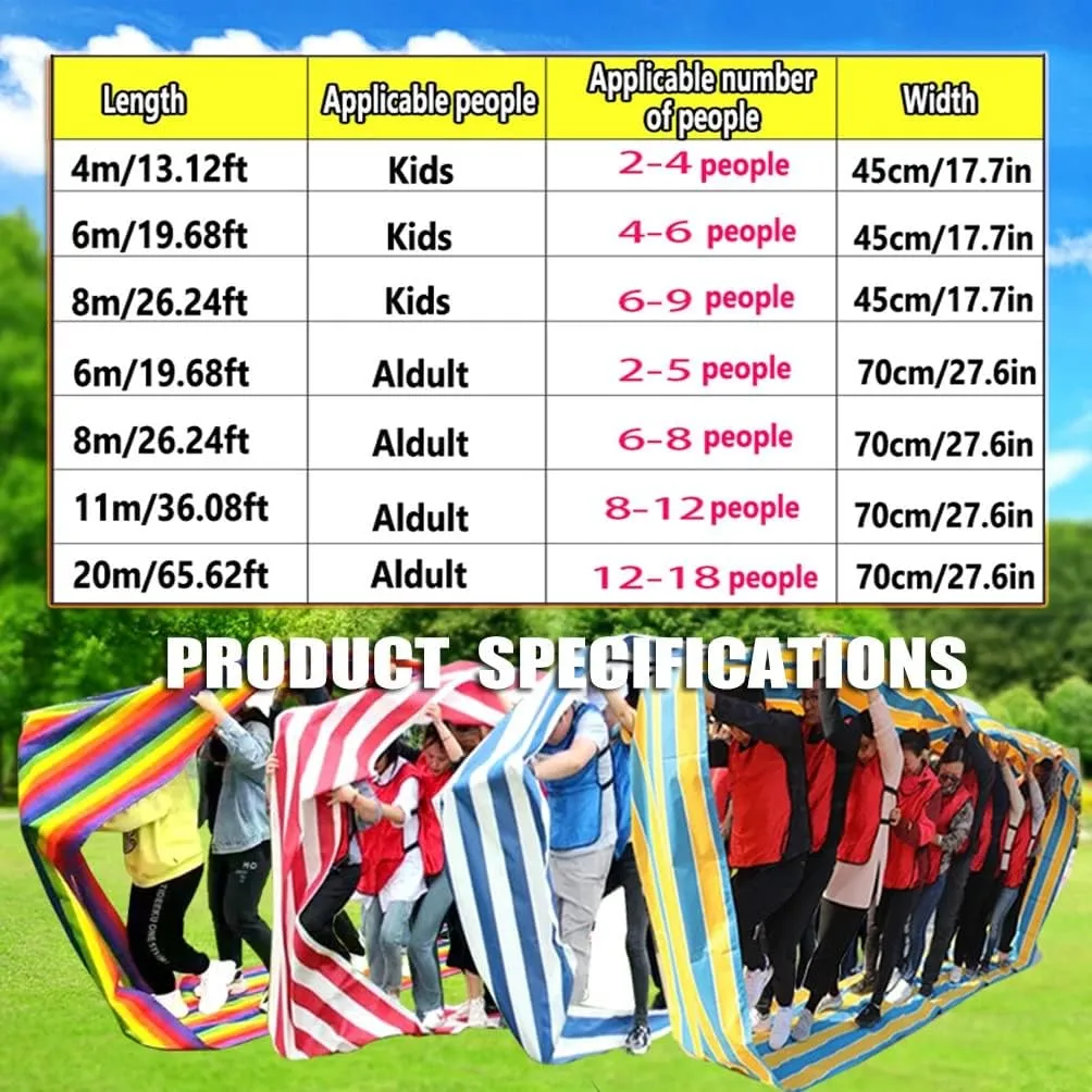 1PCS Adult Kids Teamwork Games Playing Run Mat, 4-20M Rugged | Durable | Waterproof Oxford Cloth Game Rolling Running Mat (Size : Kids-6M/20FT)