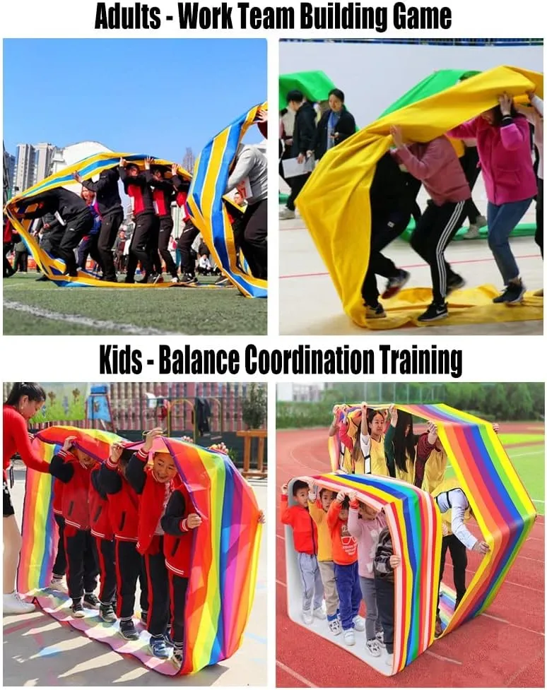 1PCS Adult Kids Teamwork Games Playing Run Mat, 4-20M Rugged | Durable | Waterproof Oxford Cloth Game Rolling Running Mat (Size : Kids-6M/20FT)