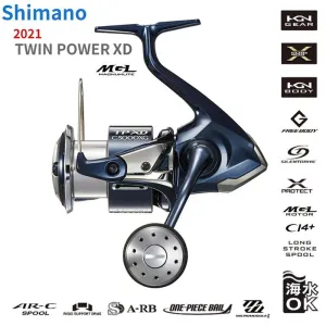 2021 SHIMANO TwinPower XD MGL Saltwater Spinning Fishing Reel - C3000HG, C3000XG, 4000PG, 4000HG, 4000XG, C5000XG Models