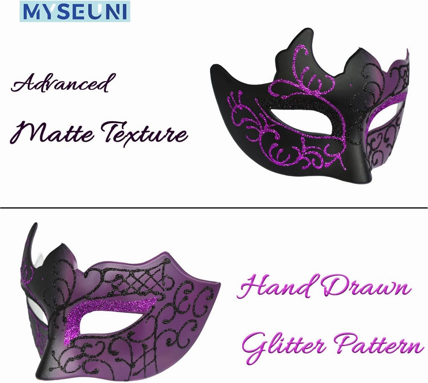 2025 Masquerade Masks for Couples, Shiny Rhinestone Metal Filigree Venetian Mask & Mens Venetian Mask for Mardi Gras