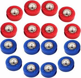 20pcs Shuffleboard Set Steel Plastic Mini Shuffleboard Replacement Accessories Board Game Parts for Desktop Games