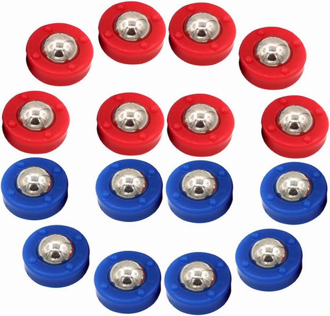 20pcs Shuffleboard Set Steel Plastic Mini Shuffleboard Replacement Accessories Board Game Parts for Desktop Games