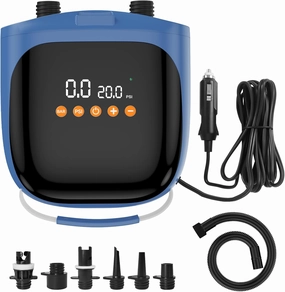 20PSI High Pressure SUP Vehicle Electric Air Pump, Inflation Paddle Board Pump for Stand Up Paddle Boards, Kayak, Tent