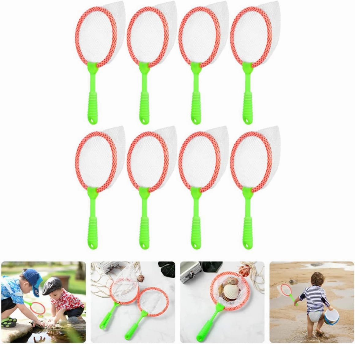 24pcs Portable Boy Girl Fishing Nets Lightweight Catchers for Outdoor Fun Design for Boys and Girls for Fishing and Butterfly Catching Adventures