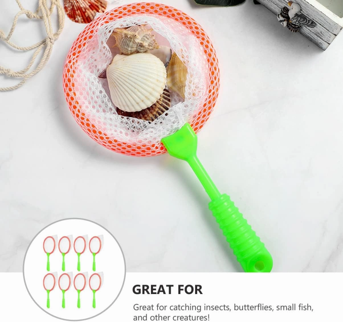24pcs Portable Boy Girl Fishing Nets Lightweight Catchers for Outdoor Fun Design for Boys and Girls for Fishing and Butterfly Catching Adventures