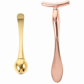 2 Sets Eye Massage Stick T-shaped Roller Portable Facial Massager for Eye Circles
