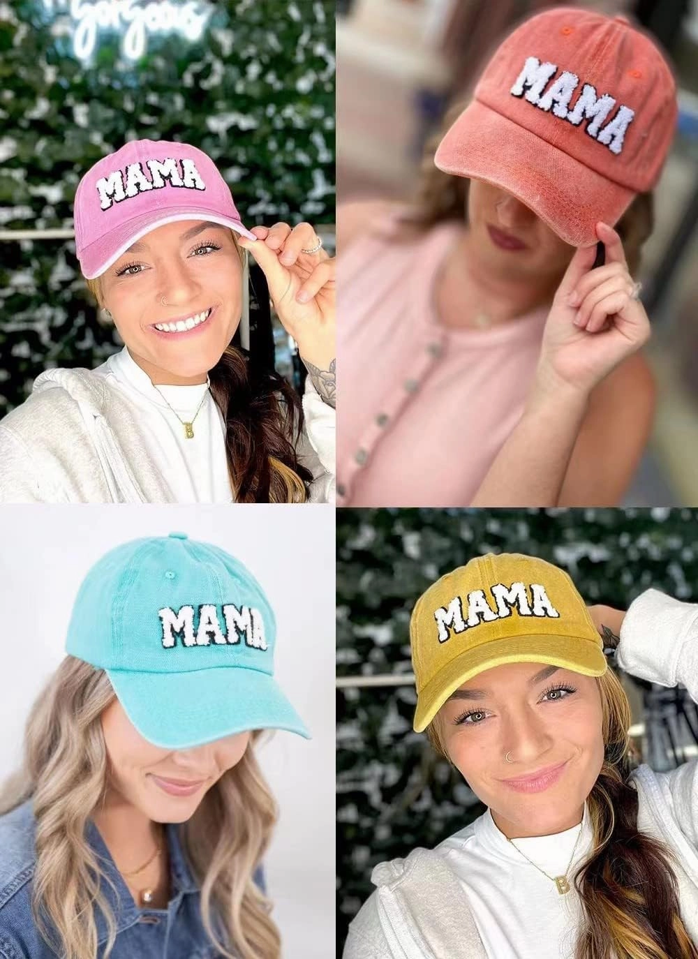 2PCS Family Hat Set - Mama & Mini Retro Baseball Cap - Snap Cap - Mother's Day
