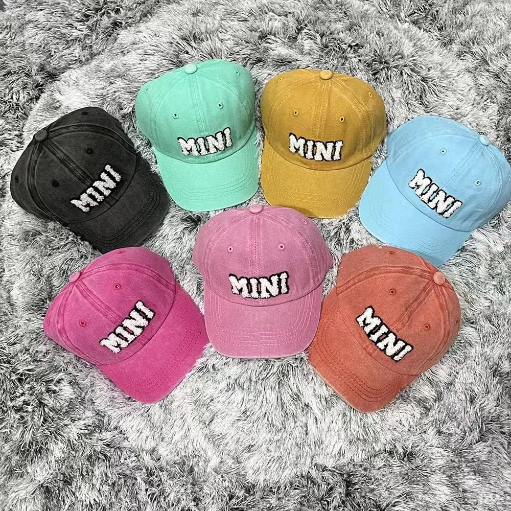 2PCS Family Hat Set - Mama & Mini Retro Baseball Cap - Snap Cap - Mother's Day