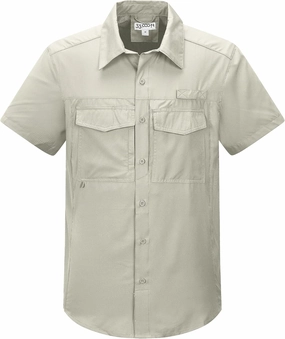 33,000ft Men's Fishing Shirts Lightweight Cool Quick Dry Sun Protection UV Short Sleeve Shirt for Casual Hiking Safari Travel