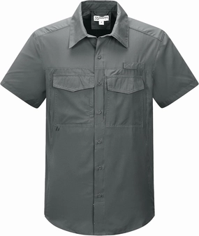 33,000ft Men's Fishing Shirts Lightweight Cool Quick Dry Sun Protection UV Short Sleeve Shirt for Casual Hiking Safari Travel