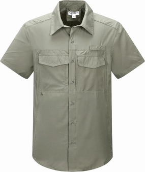 33,000ft Men's Fishing Shirts Lightweight Cool Quick Dry Sun Protection UV Short Sleeve Shirt for Casual Hiking Safari Travel