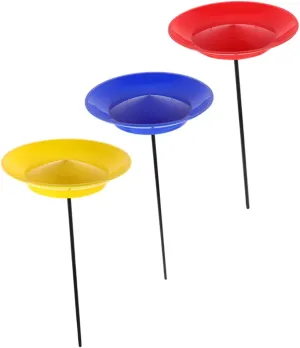 3Pcs Juggling Plates with Rods Enhance Coordination Sensory Skills for Circus Performances Sports Events and Training Lightweight