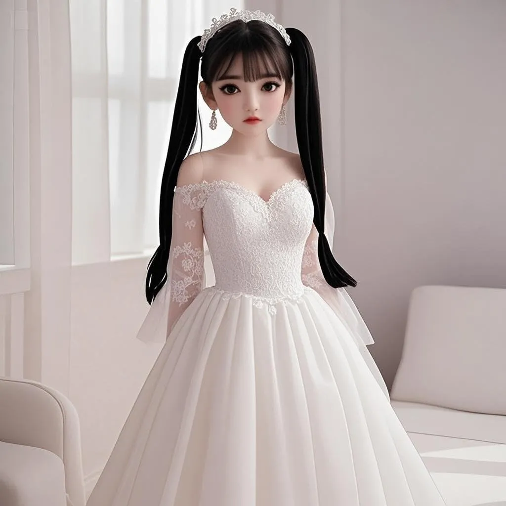 40" Female Seamless Silicone Action Figure Flexible Female Figure doll Suitable for Cosplay/ Photography/ Art TPE Bodies and PVC Heads, Wig & Adjustable Outfit Non-Picture Hair and Clothes 29lbs