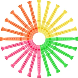 48 Pcs 6 Hole Plastic Recorders, Instrument for Kids Recorder Musical Flute Musical Instruments Toy for Music Party Favors Supplies Beginners Gifts School Performance, Mixed Color