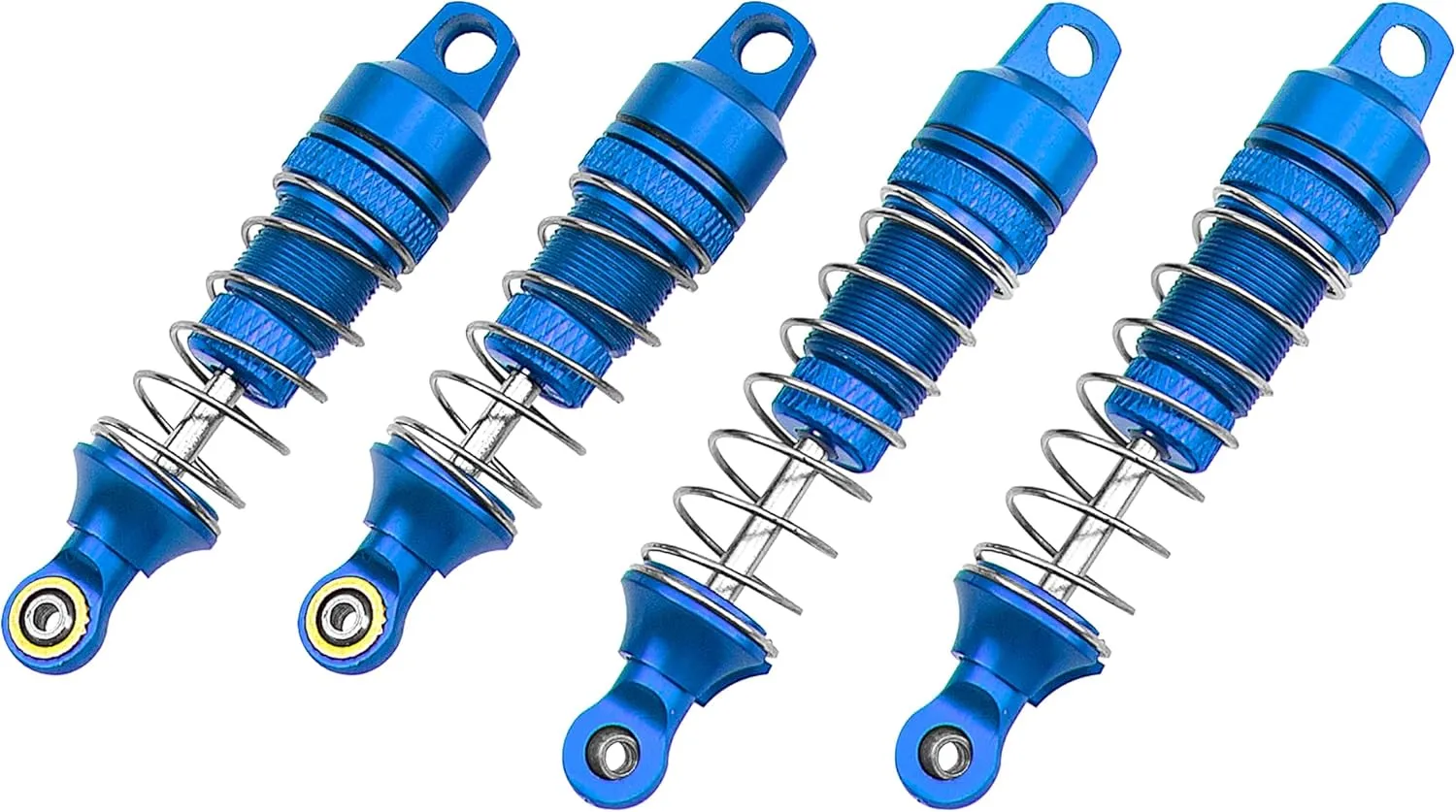 4Pack Vgoohobby Shock Absorber Front Rear Damper Suspension Compatible with 1/18 losi Mini T 2.0 Mini-B 2WD RC Stadium Upgrade Parts (Blue)