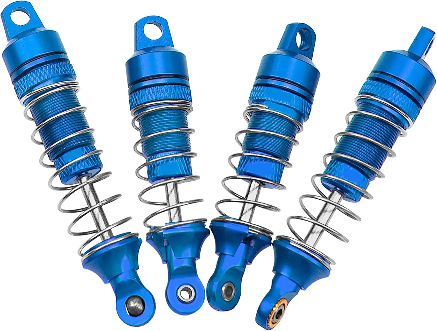 4Pack Vgoohobby Shock Absorber Front Rear Damper Suspension Compatible with 1/18 losi Mini T 2.0 Mini-B 2WD RC Stadium Upgrade Parts (Blue)