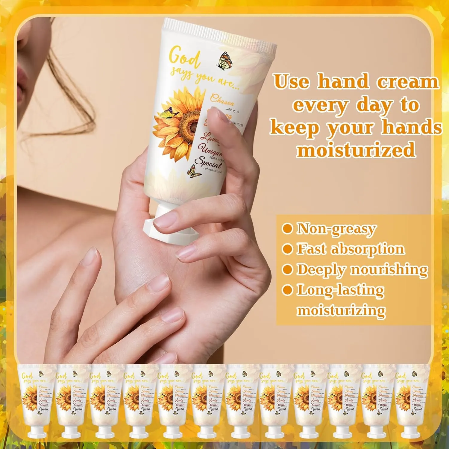 50 Pack Christian Hand Lotion Bulk Gifts for Women Mother Day Bible Mini Travel Hand Lotion Bulk for Stocking Stuffers Gifts Women Church Appreciation Teachers Coworkers(Rustic)
