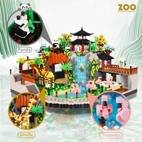 5000PCS Micro mini Blocks City Zoo Animals Building Blocks,Creative Ideals Zoological Park Building Sets,Best Gift for 14  Boys, Girls or Adults