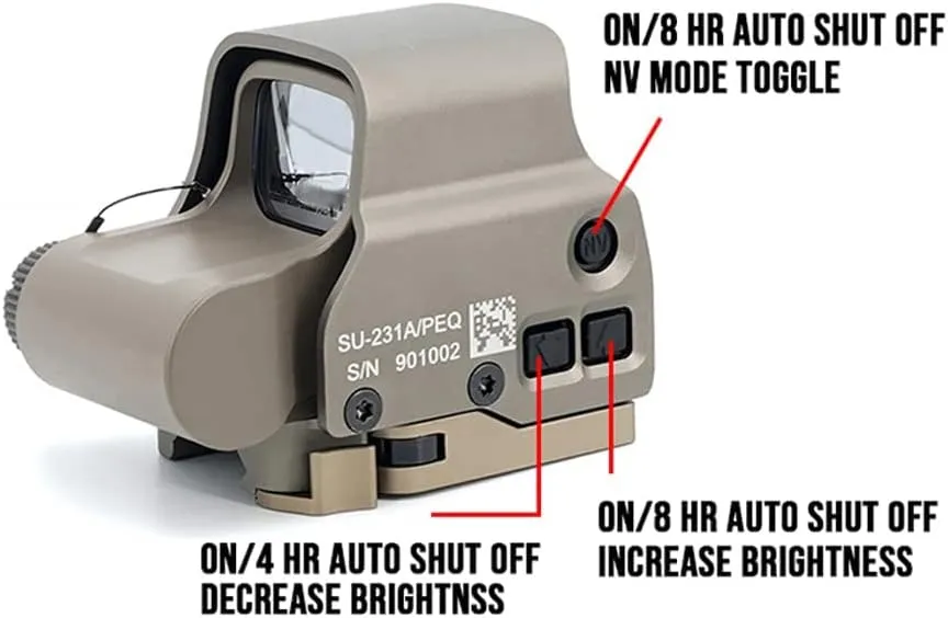 558 Red&Green Holographic Sights  G33/G43/G45 3x/5x Magnifier Red and Green Dot Reflex Scope, for 20mm Rail