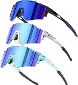 5PACK Polarized Kids sunglasses Youth Softball Cycling Sports Sun Glasses Boys Girls UV400 Protection Goggles