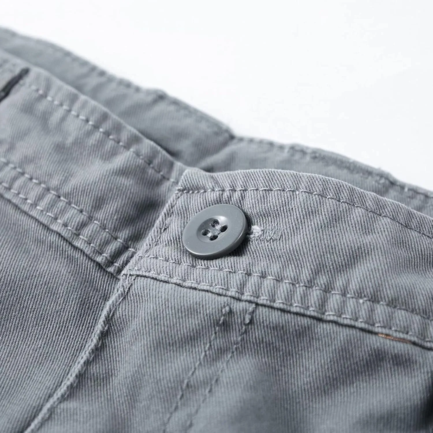 6 Inch Inseam Shorts Men 2023 Casual Cotton Buckle Zipper Multi Pockets Cargo Shorts Classic Fit Tooling Shorts