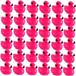 80pcs Mini Flamingo Figurines for Micro Landscape Decoration Cute Resin Flamingo Ornaments for Dollhouse Miniatures Versatile Table Centerpieces and Ideas