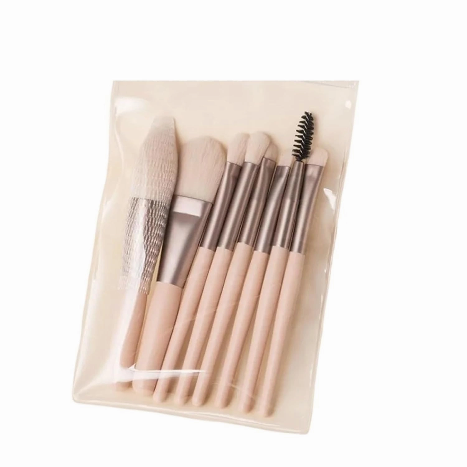 8 Pcs Makeup Brush Set Mini Foundation Powder Blush Eyelash Shadow Concealer Brush Professional Brush Cosmetic Kit Makeup new(Yellow)
