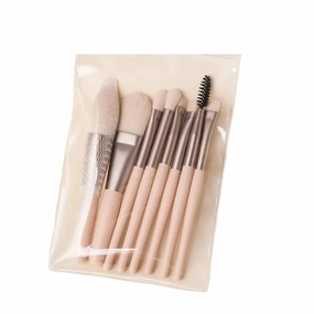 8 Pcs Makeup Brush Set Mini Foundation Powder Blush Eyelash Shadow Concealer Brush Professional Brush Cosmetic Kit Makeup new(Yellow)