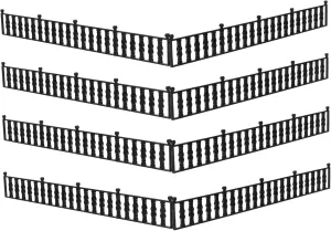 8Pcs Mini Fences for DIY Micro Landscapes Material Realistic Decorations for Garden Models and Dollhouses Smooth Surface for Use