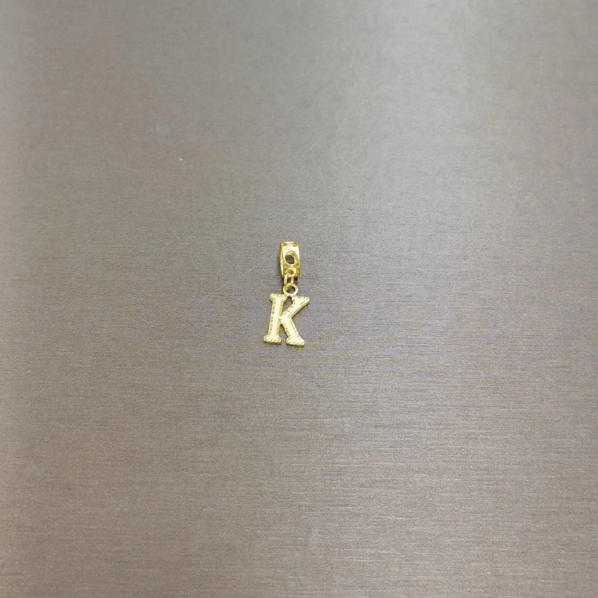 916/22K Gold alphabet K Charm by Best Gold Shop