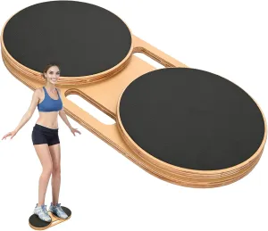 Ab Twister Board for Core Workout & Belly Fat Burn - Heavy Duty Non-Slip ABS Plastic Twisting Disc with 360° Rotation - Home Gym Fitness Equipment for Men & Women, Weight Capacity 360lbs