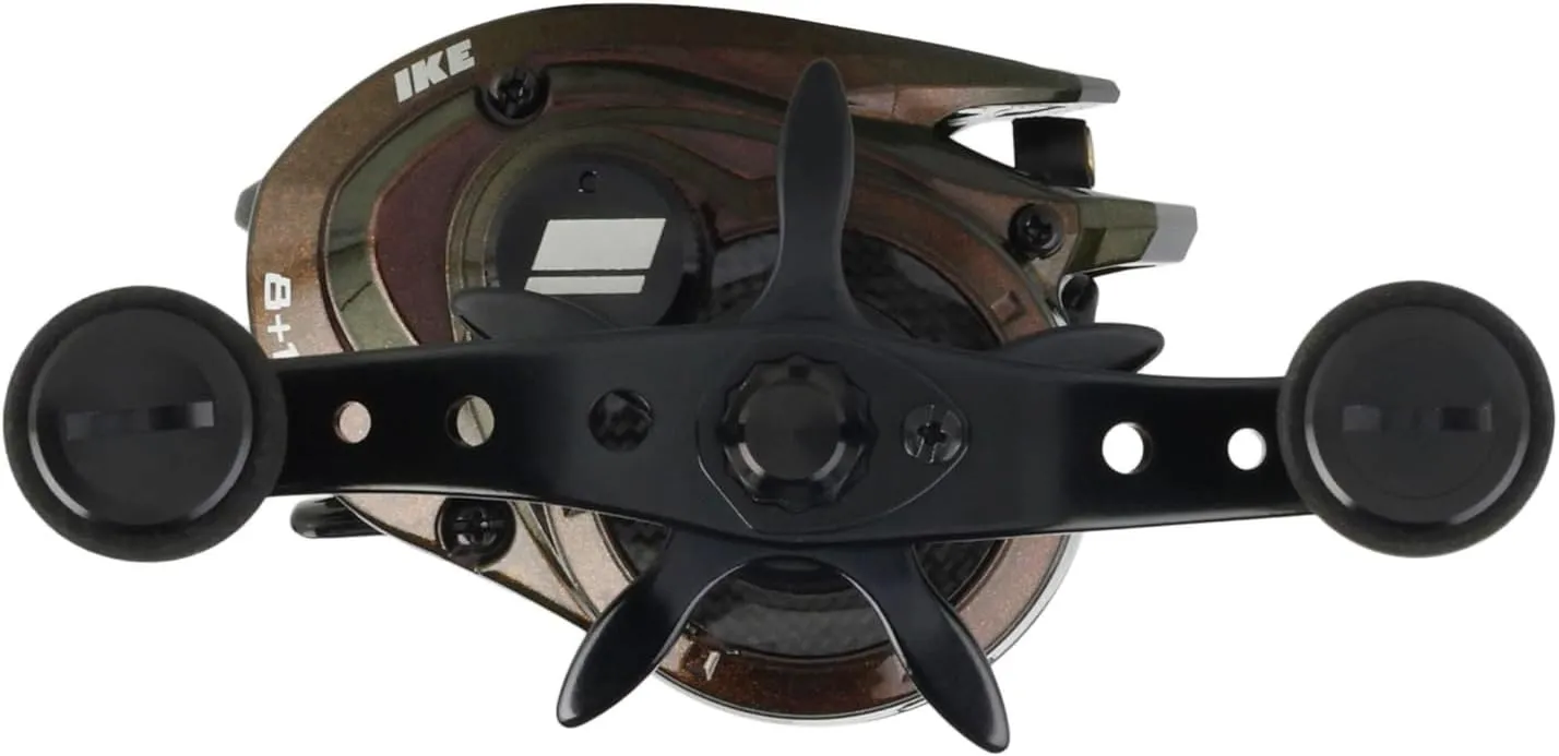 Abu Garcia IKE Signature Low Profile Baitcast Fishing Reel, Reliable Freshwater Reel, Durable & Lightweight Graphite Construction, Infini Brake System