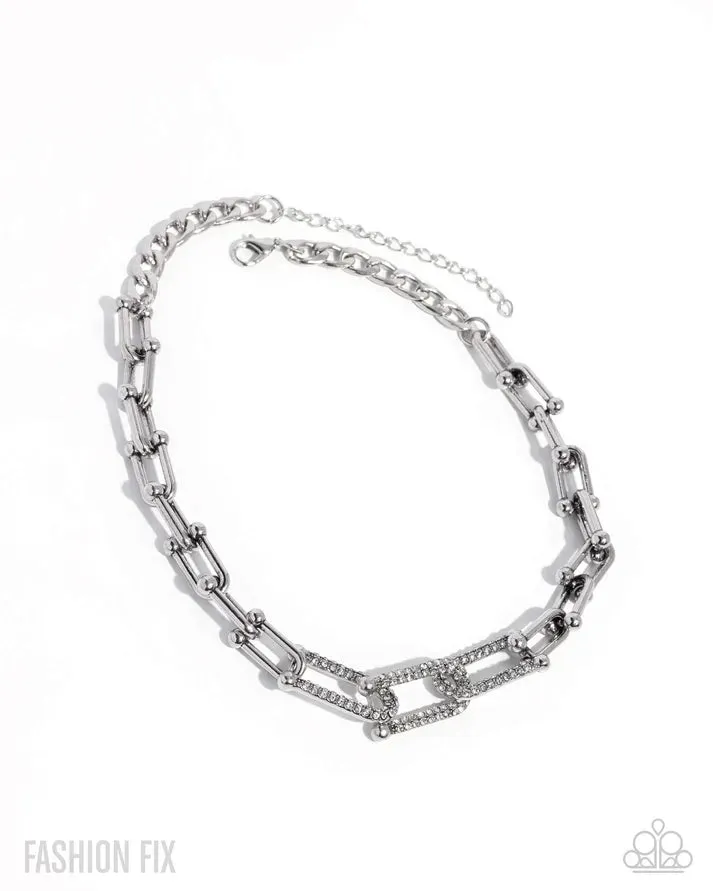 Adorably Amped Up - White Necklace - Paparazzi