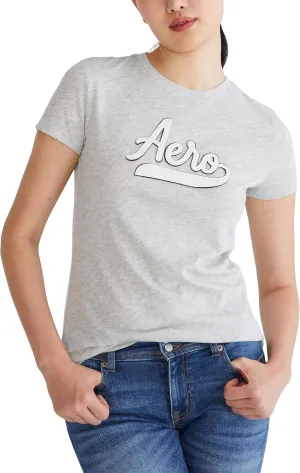 AEROPOSTALE Women's Script Short Sleeve Graphic Tee