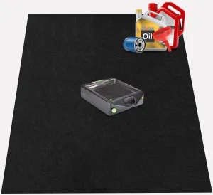 AiBOB Garage Floor Mat, Oil Spill Mat Under Car, Waterproof Backing Absorbent Pad Protects Floor, Durable, Reusable, Black