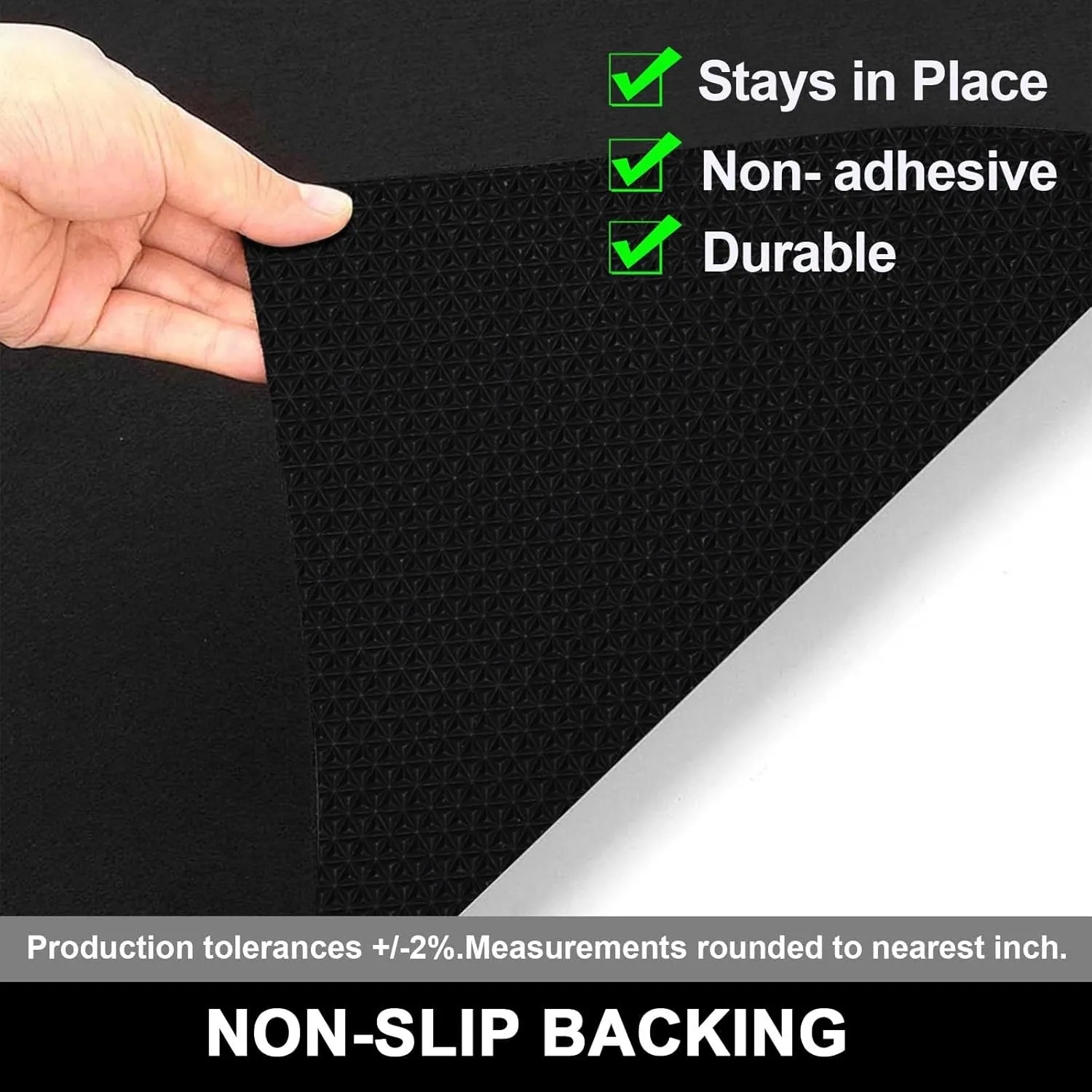 AiBOB Garage Floor Mat, Oil Spill Mat Under Car, Waterproof Backing Absorbent Pad Protects Floor, Durable, Reusable, Black