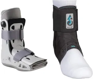 Aircast AirSelect Short Walker Brace/Walking Boot Large & Med Spec ASO Ankle Stabilizer Black Medium