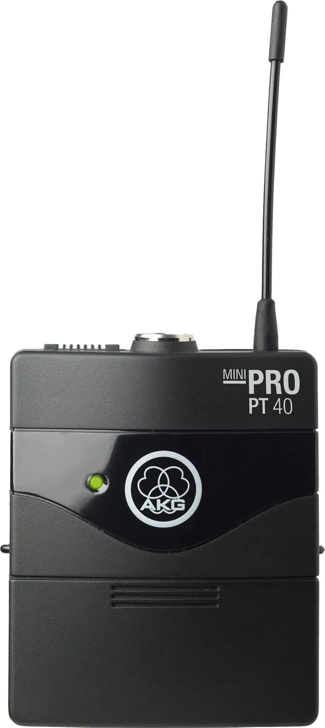 AKG Pro Audio WMS40MINI Wireless Microphone System, Instrumental Set Band US25D, with SR40 Receiver and PT40 Mini Pocket Transmitter