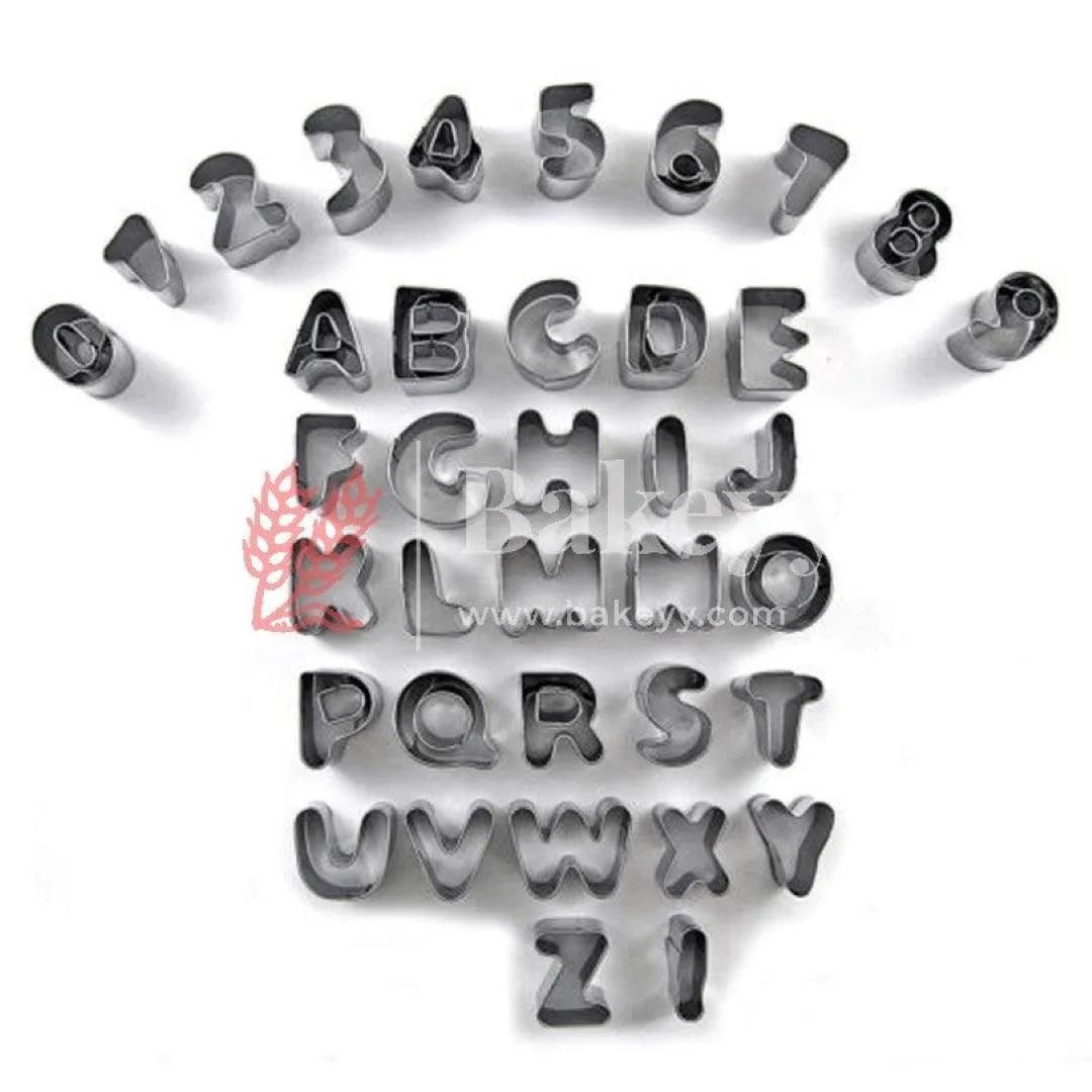 Alphabet and Number Cookies Cutter Set of 36
