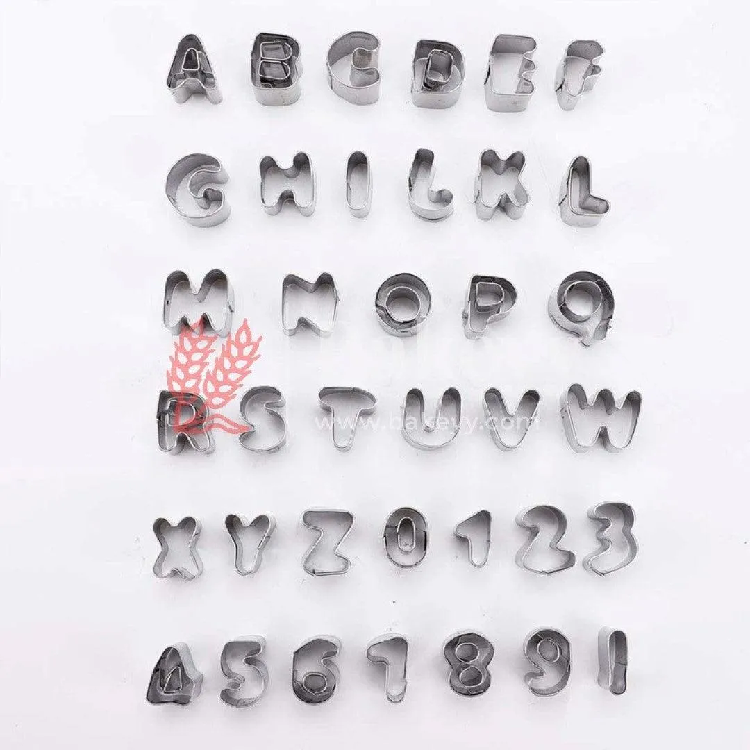 Alphabet and Number Cookies Cutter Set of 36