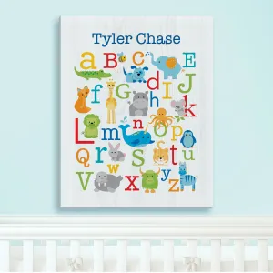 Alphabet Animals Primary 11x14 Canvas