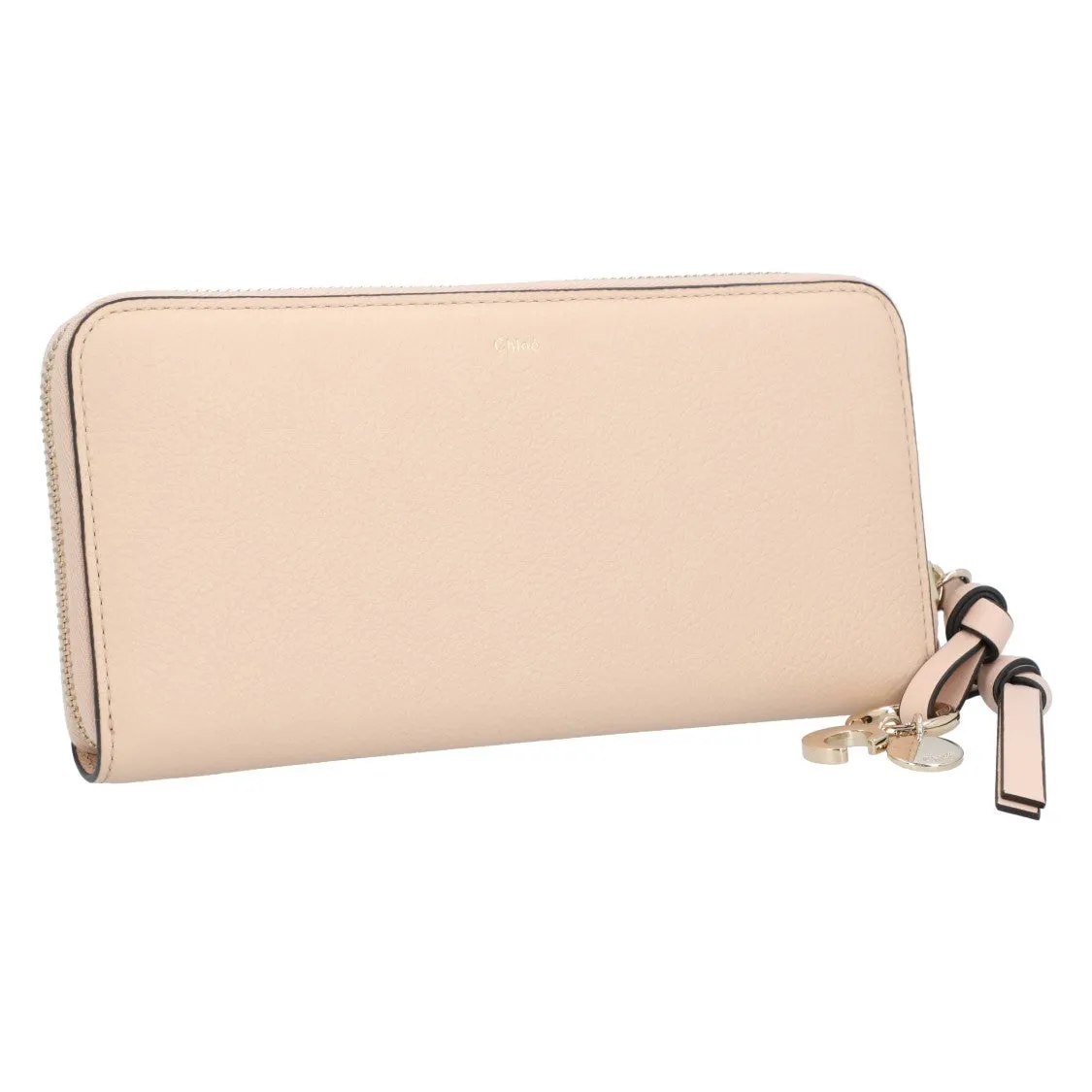 Alphabet Long Wallet Beige