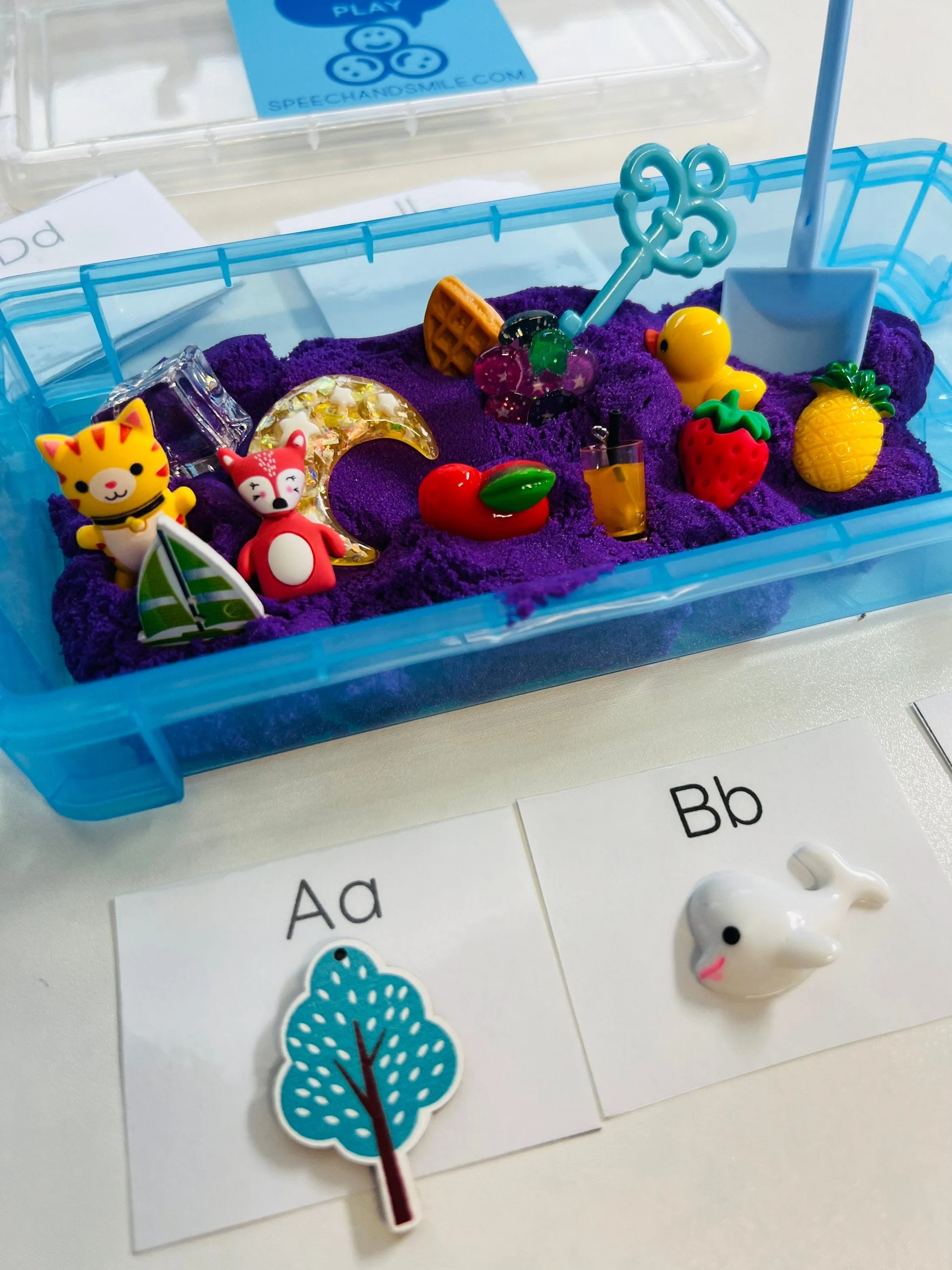 Alphabet Objects Spanish with Sensory Play Beginning Sound Objects in Spanish Montessori Bilingual Speech Therapy Mini Objects